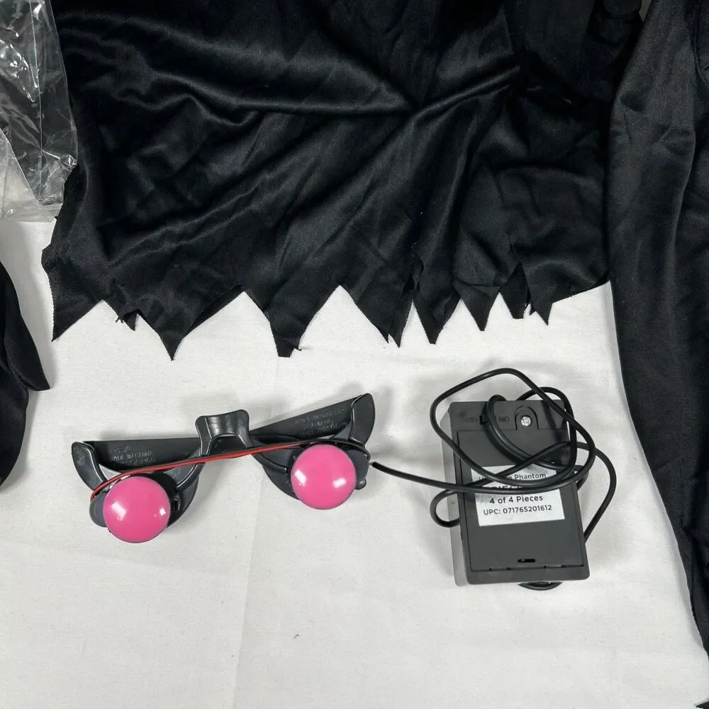 Fade In Out Unknown Phantom Halloween Costume Boys Large 10-12 Light Up Glasses